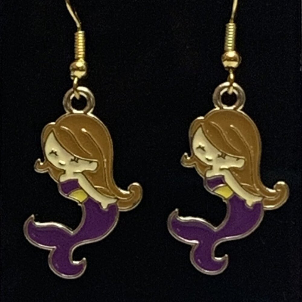 Mermaid Earring, Mermaid Jewelry, Nautical Earring, Gift Idea, Silly Earrings